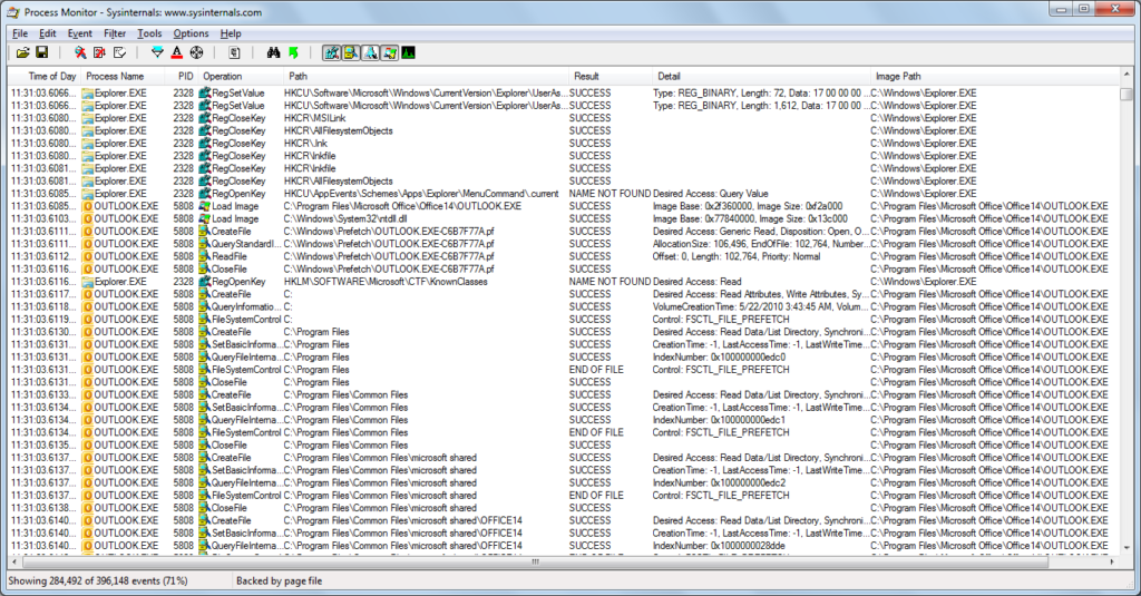 Process Monitor Operation Description